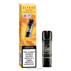 ELFBAR ELFA PRO iš anksto užpildytos ankštys - 2 vnt - mango Elf Bar Cigarette J4H287