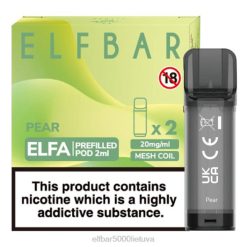 ELFBAR ELFA iš anksto užpildyta ankštis (2 pakuotės) - kriaušė Elf Bar Cigarette J4H2123