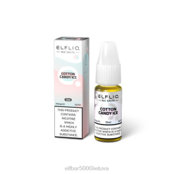 ELFBAR ELFLIQ nikinės druskos - cukraus vatos ledukas Elf Bar Lietuva J4H2187