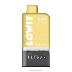 ELFBAR LOWIT 5500 iš anksto užpildytas ankšties rinkinys - mango pasifloros vaisius Elf Bar Lietuva J4H2367