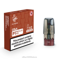 ELFBAR Mate 500 P1 iš anksto užpildytos ankštys (2 pakuotės) - kolos Elf Bar Kaina J4H2148