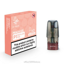 ELFBAR Mate 500 P1 iš anksto užpildytos ankštys (2 pakuotės) - persikų ledas Elf Bar Vilnius J4H2152