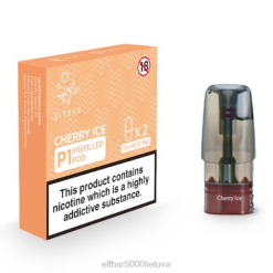 ELFBAR Mate 500 P1 iš anksto užpildytos ankštys (2 pakuotės) - vyšnių ledas Elf Bar Elektronine Cigarete J4H2156