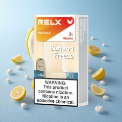 RELX Pod Pro 2 600 Puffs Banana Freeze 3% nicotina 1.9ml Italy vape wholesale