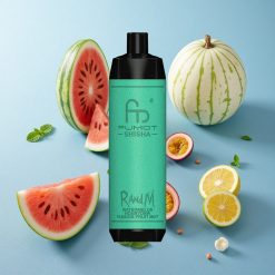 RandM Fumot Shisha 10000 Puffs Anguria Melone Verde Frutto della Passione Menta Indicatore LED Italy vape wholesale