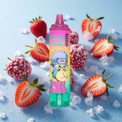 RandM Fumot Tornado 15000 Puffs Fragola Ghiaccio Schermo LCD Italy vape wholesale