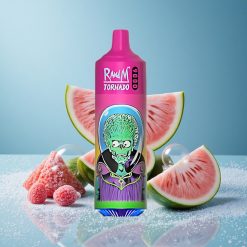 RandM Fumot Tornado 9000 Puffs Anguria Bubble Gum Scorta di Liquido 18 mL Italy vape wholesale
