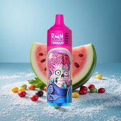 RandM Fumot Tornado 9000 Puffs Anguria Skittles 54 Varietà Display RGB Ricaricabile Italy vape wholesale