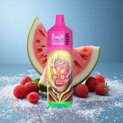 RandM Fumot Tornado 9000 Puffs Lampone Anguria Display RGB 18 mL Italy vape wholesale