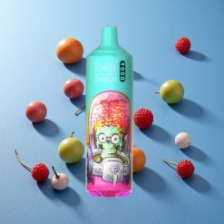 RandM Fumot Tornado 9000 Puffs Malla Bobina Lampada RGB Lampone Acido Blu Italy vape wholesale