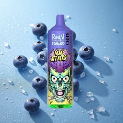 RandM Fumot Tornado 9000 Puffs Mirtillo Ghiaccio Display RGB Sleek Italy vape wholesale