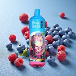 RandM Fumot Tornado 9000 Puffs Mirtillo Lampone Acido Display RGB Italy vape wholesale