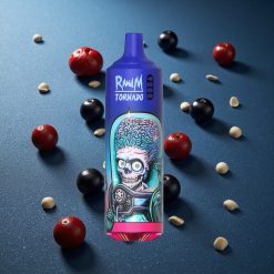 RandM Fumot Tornado 9000 Puffs Nera Ghiaccio Schermo RGB Sleek 18 mL Italy vape wholesale