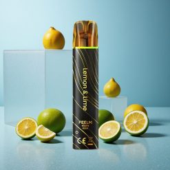 JNR Black&Golden 600+200 Puffs Limone & Lime Senza Ricarica Italy vape wholesale