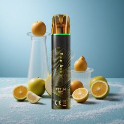 JNR Black&Golden 600+200 Puffs Mela Acida Italy vape wholesale