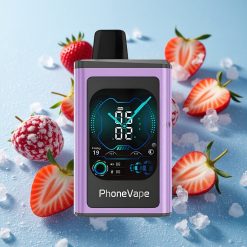 JNR PhoneVape 30000 Puffs Sigaretta Elettronica Monouso Fragola Ghiaccio Schermo Intero Italy vape wholesale