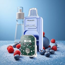 JNR Vape Watch 30000 Puffs Misto Ghiaccio Lampone Blu Capacità E-Liquid 19mL Italy vape wholesale