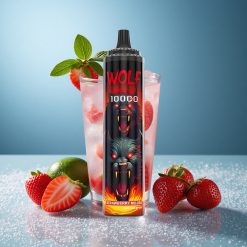 JNR Wolf Niplo 10000 Puffs Capacità E-Liquido 20ml Mojito alla Fragola Italy vape wholesale